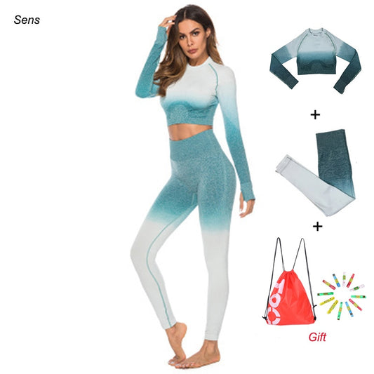 Conjunto de yoga para invierno en rebajas, conjunto de gimnasio, leggings de gimnasio, leggings deportivos de yoga, ropa deportiva para mujer, ropa de gimnasio y fitness.