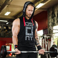 Camiseta de tirantes de algodón para entrenamiento de hombre