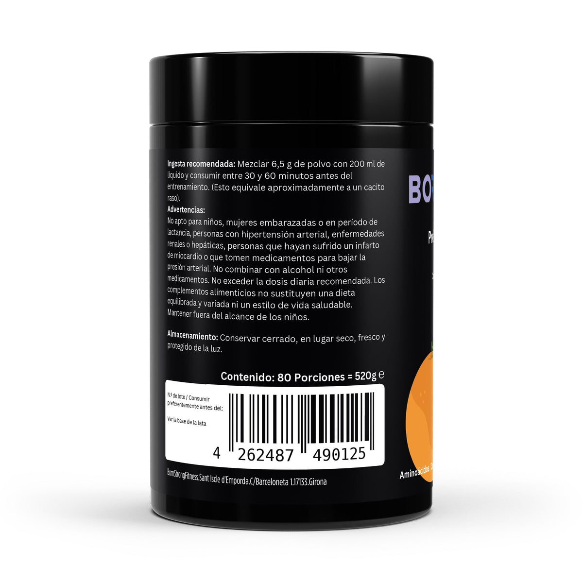 Pre-Entreno Booster Naranja | 520 g