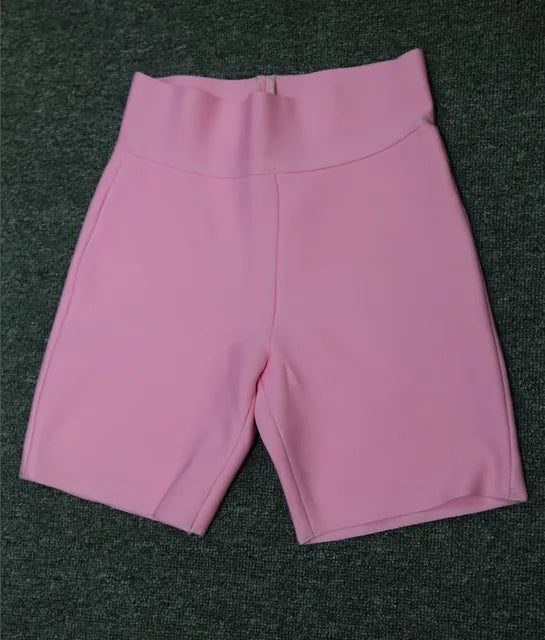 Short deportivo elástico de cintura alta para mujer