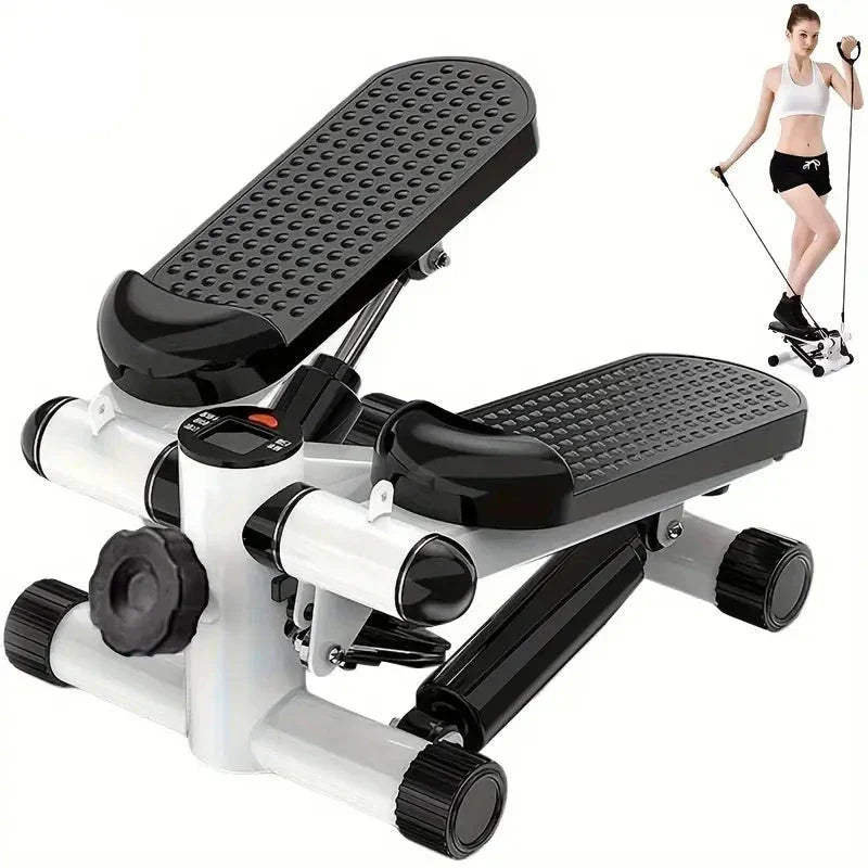 Mini Exercise Stepper with Resistance Band and Calories Counter-0
