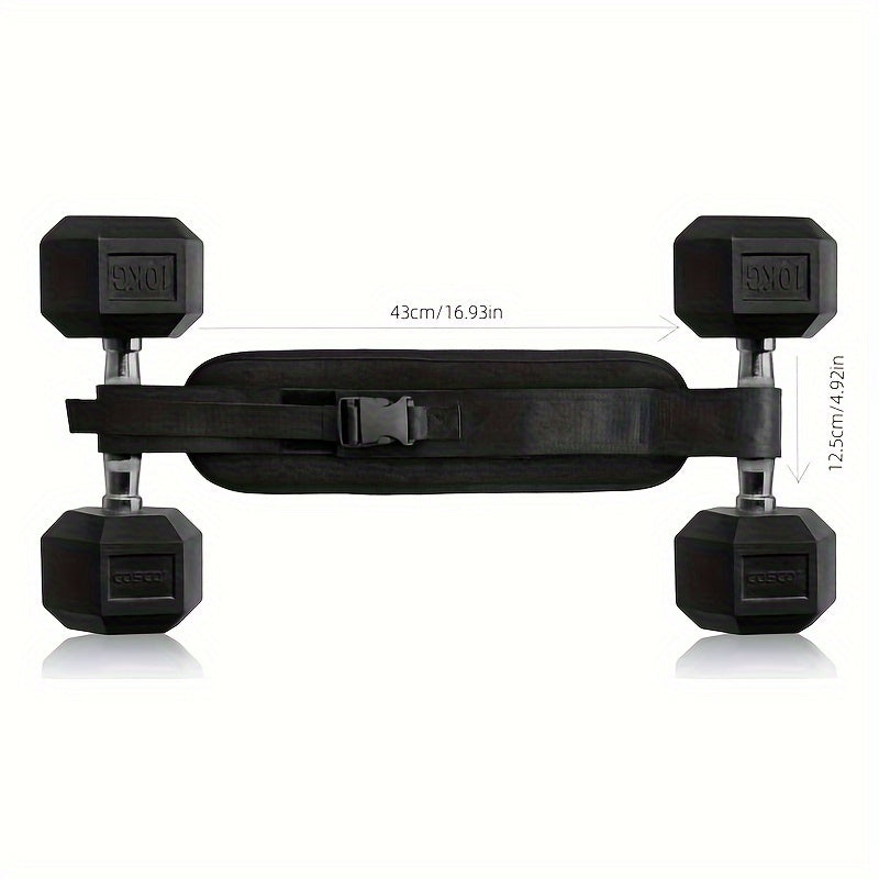Weighted Waist Trainer Belt - Adjustable Resistance(Black)-1