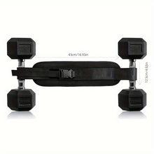 Weighted Waist Trainer Belt - Adjustable Resistance(Black)-1
