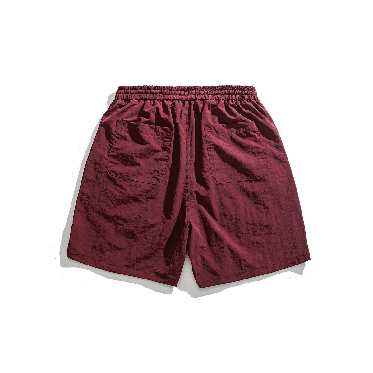 Pantalones cortos deportivos holgados con diseño de bordado de letras sencillo