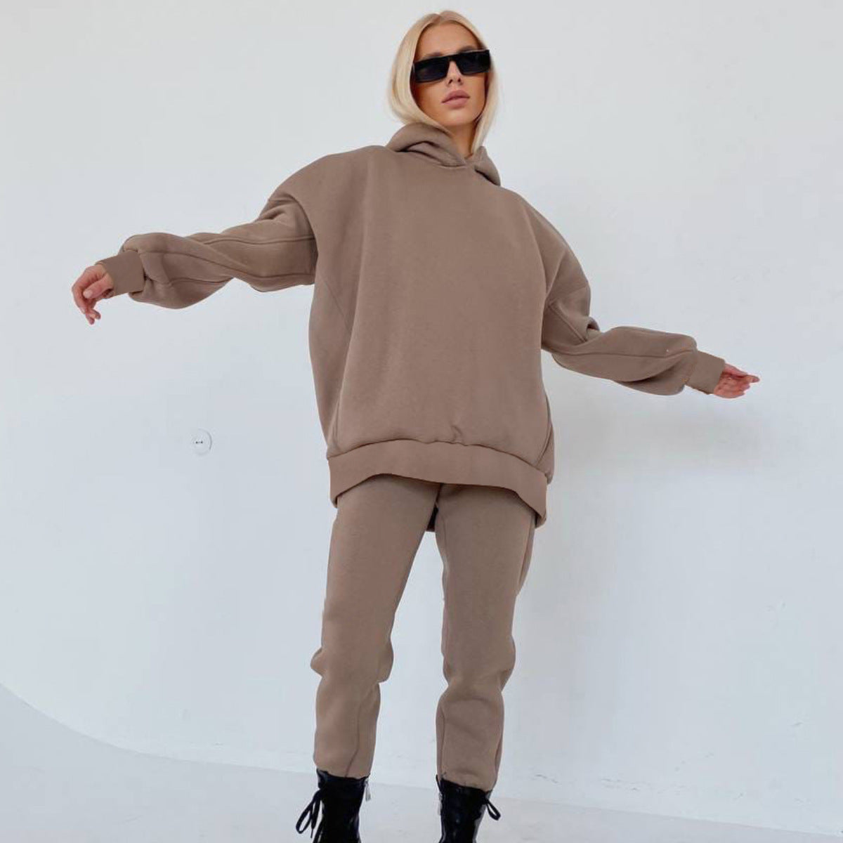 Conjunto casual deportivo de dos piezas para mujer