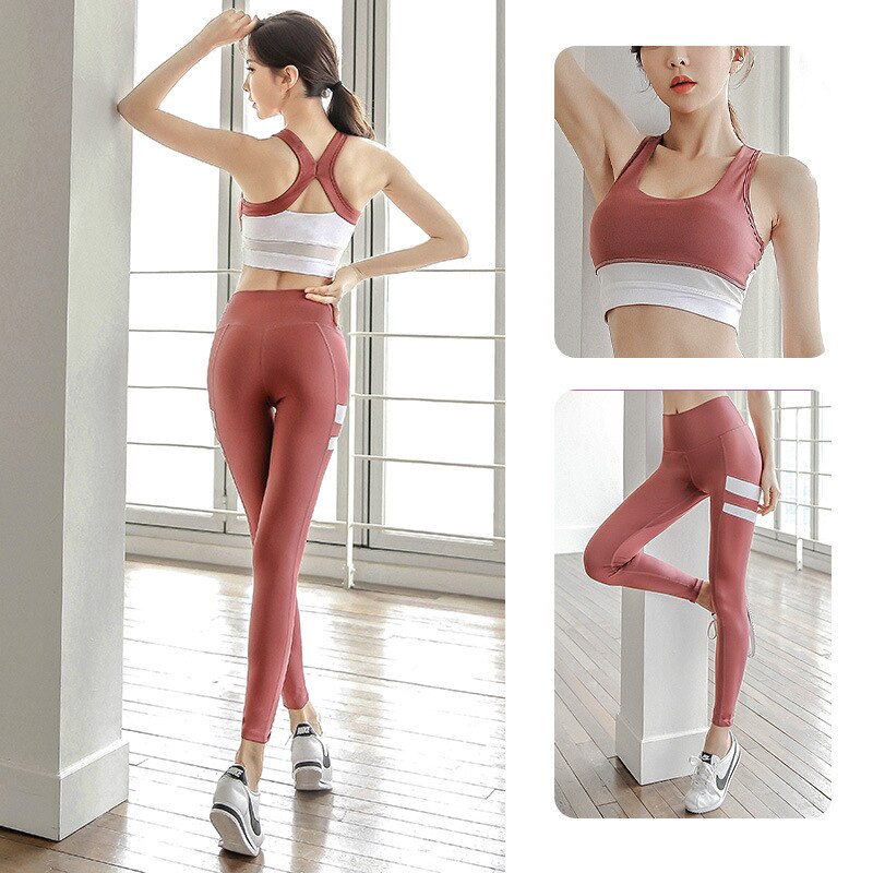 Conjunto deportivo de yoga para mujer