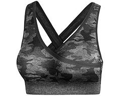Camouflage 3-piece long sleeved bra pants sports fitness yoga peach hip lifting tight pants set