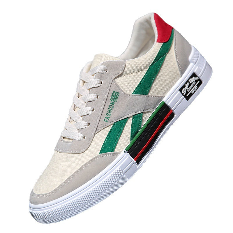 Zapatillas de lona transpirables para hombre, calzado informal