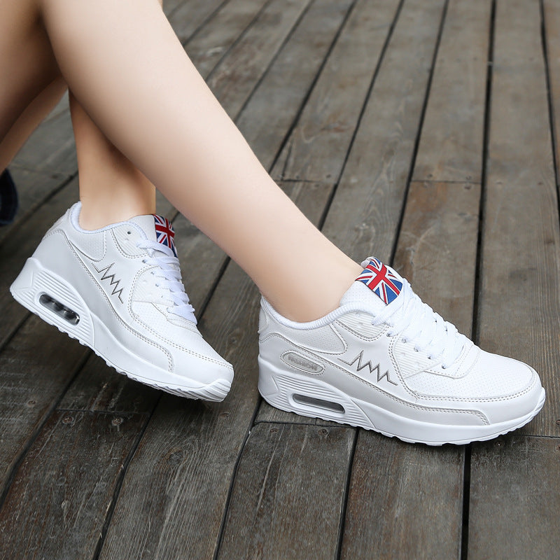 Zapatos de mujer, zapatos con cámara de aire, zapatos deportivos y de ocio, versión coreana, zapatos individuales para estudiantes, zapatos de viaje, zapatos planos, zapatos de mujer