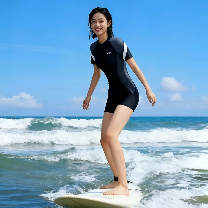 Bañador deportivo de una pieza para mujer