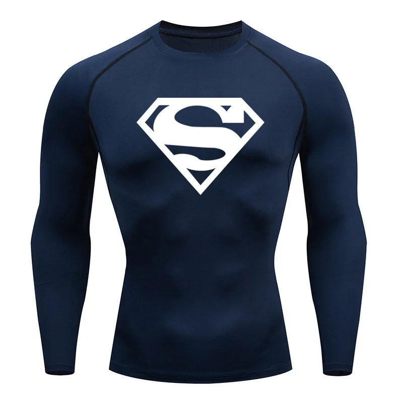 Camiseta térmica de manga larga para hombre