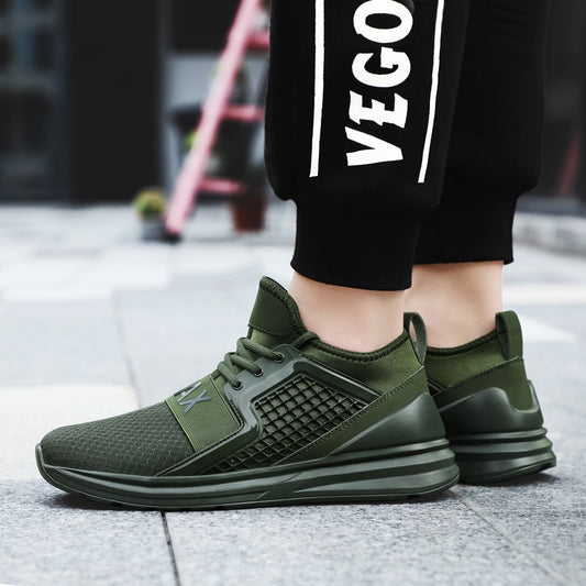 Zapatillas de running para hombre de malla transpirable, calzado deportivo para jogging, gimnasio, entrenamiento y actividades al aire libre