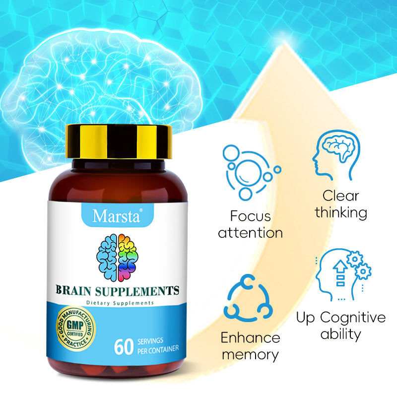 Cápsulas de vitaminas para el cuidado del cerebro