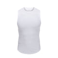 Camiseta sin mangas para hombre con hombros anchos, camiseta interior sin mangas, chaleco de verano, top corto de entrenamiento ajustado y elástico para gimnasio