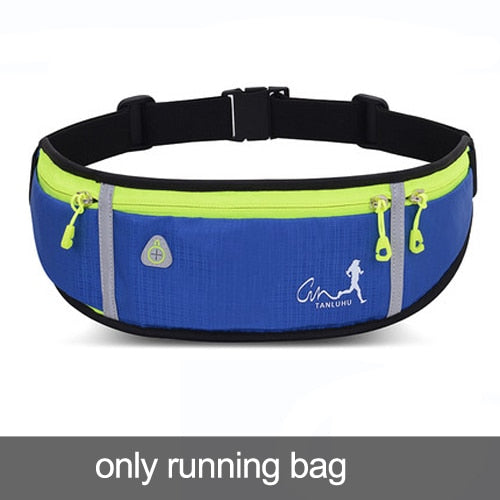 Riñonera deportiva profesional para correr, antirrobo, impermeable, con portabotellas, para hombres y mujeres