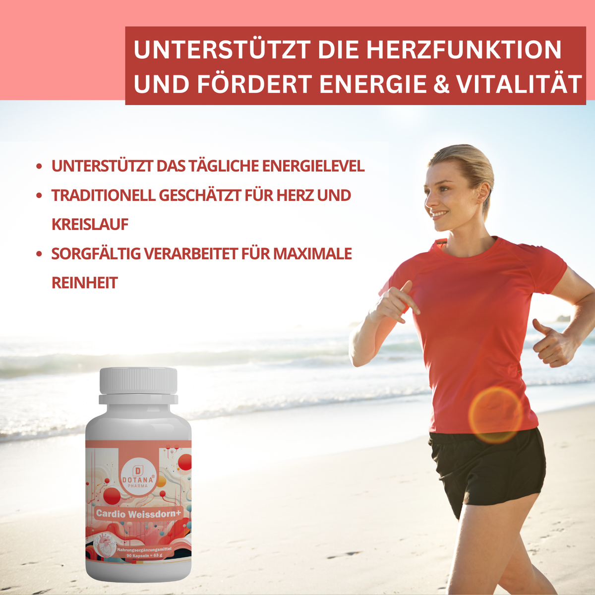 Cardio Weissdorn+ – Herz & Kreislauf Unterstützung – Weißdorn & Passionsblume – Mit Vitamin B2 & B6 – 90 Kapseln-3