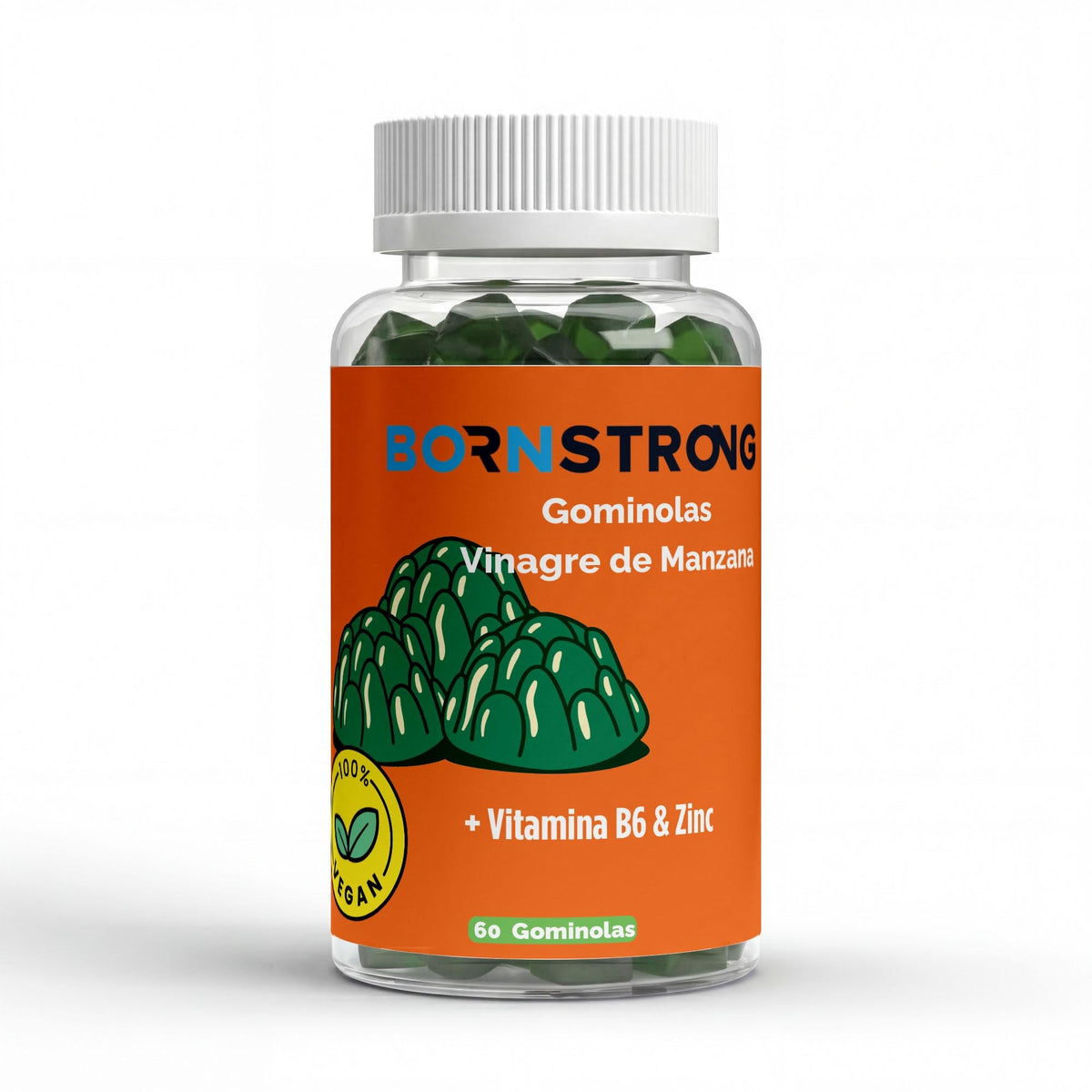 Gominolas de Vinagre de Sidra + Vitaminas C y B6 + Cromo | 60 unidades