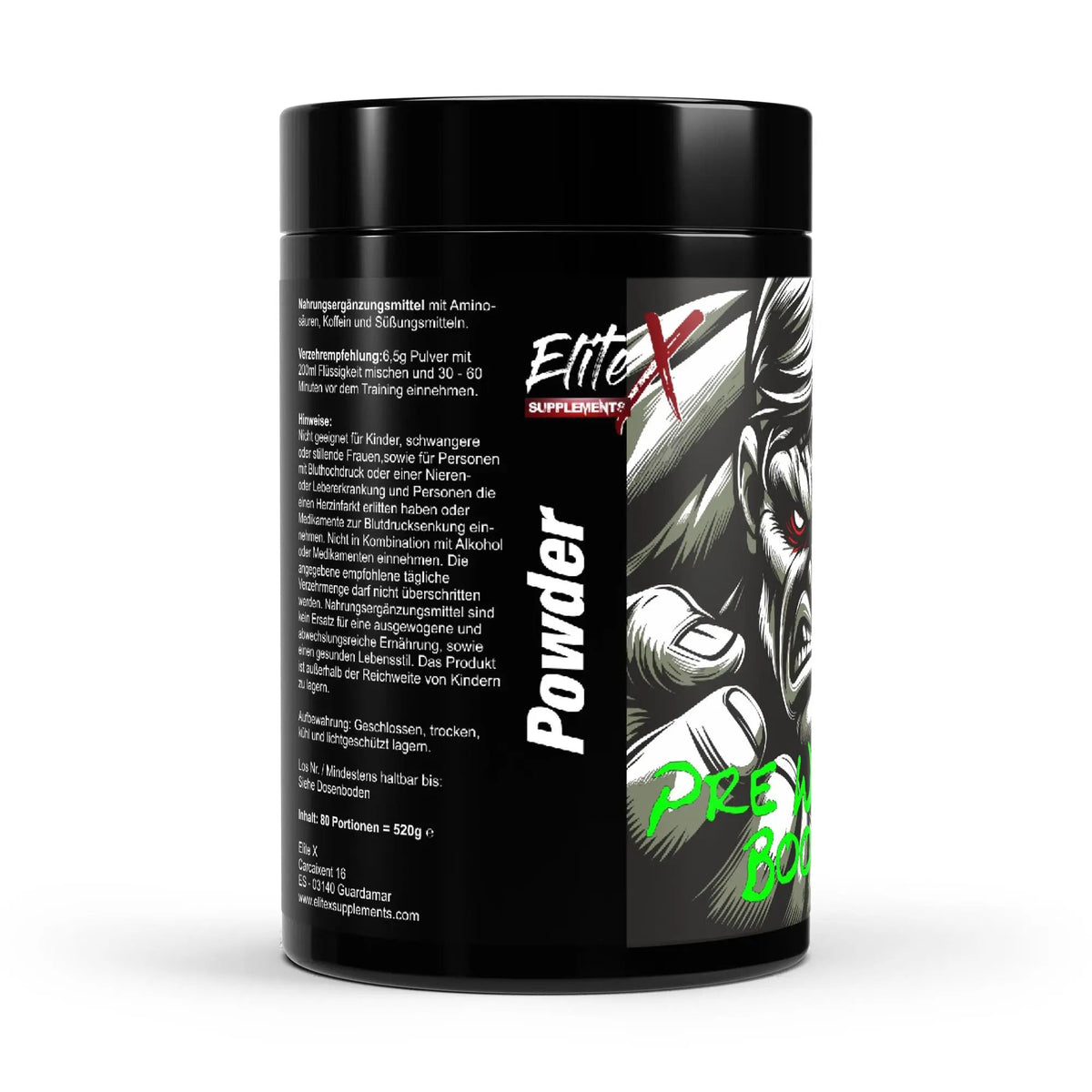 Pre-Workout Booster Apfel - 520 Gramm