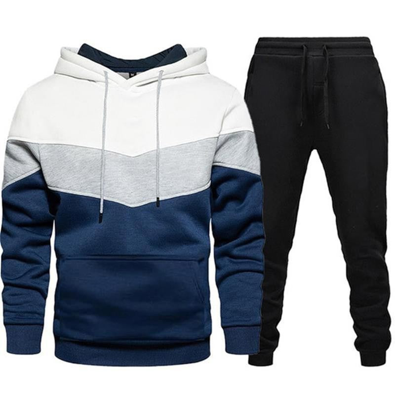 Hooded Sweatshirt and Tracksuit Set for Men