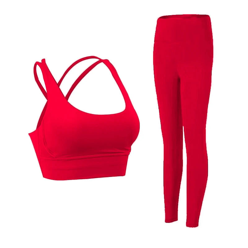 Conjunto deportivo de yoga para mujer de dos piezas