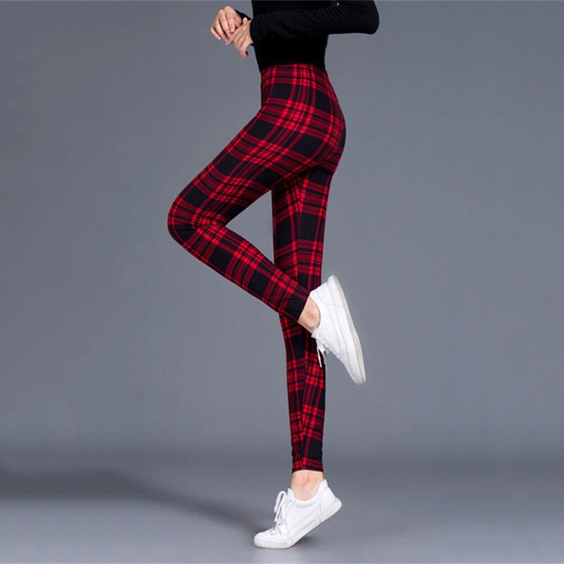 Leggings de cuadros para mujer, pantalones sexis, leggings push-up, leggings de moda para fitness, pantalones deportivos de gimnasio, talla grande, pantalones de cintura alta