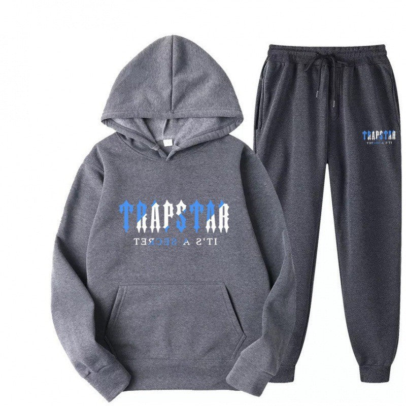 Conjunto deportivo casual con sudadera con capucha para hombre