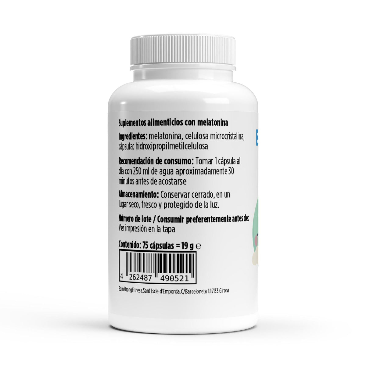 Melatonina | 1 mg · 75 cápsulas veganas