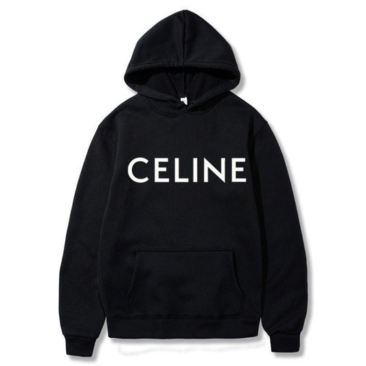 Sudadera con capucha estampada de corte holgado