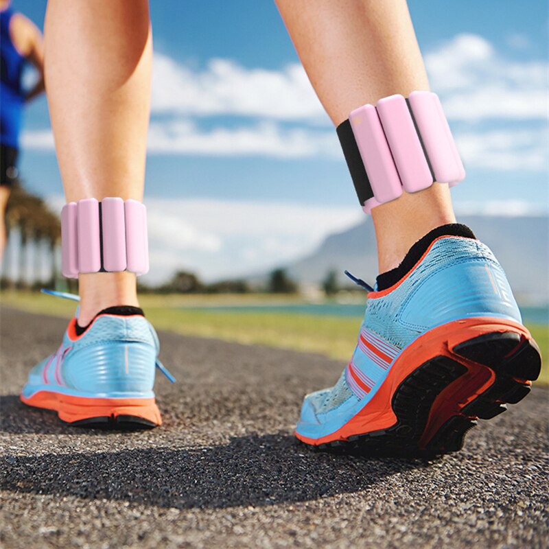 Set de 2 pulseras de silicona para yoga, running, entrenamiento y fitness, accesorios para pesas y leggings