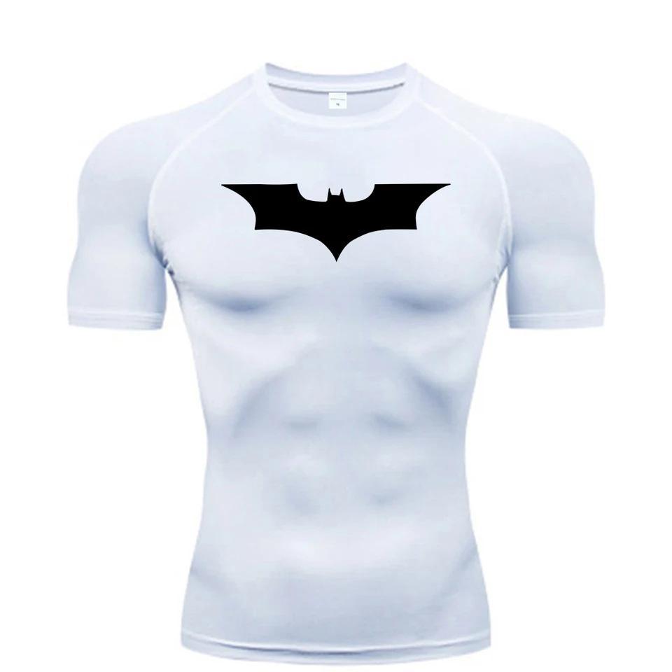 Camiseta deportiva de compresión de manga corta