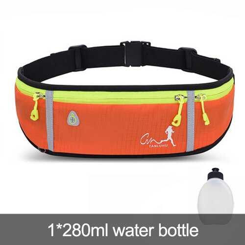 Riñonera deportiva profesional para correr, antirrobo, impermeable, con portabotellas, para hombres y mujeres