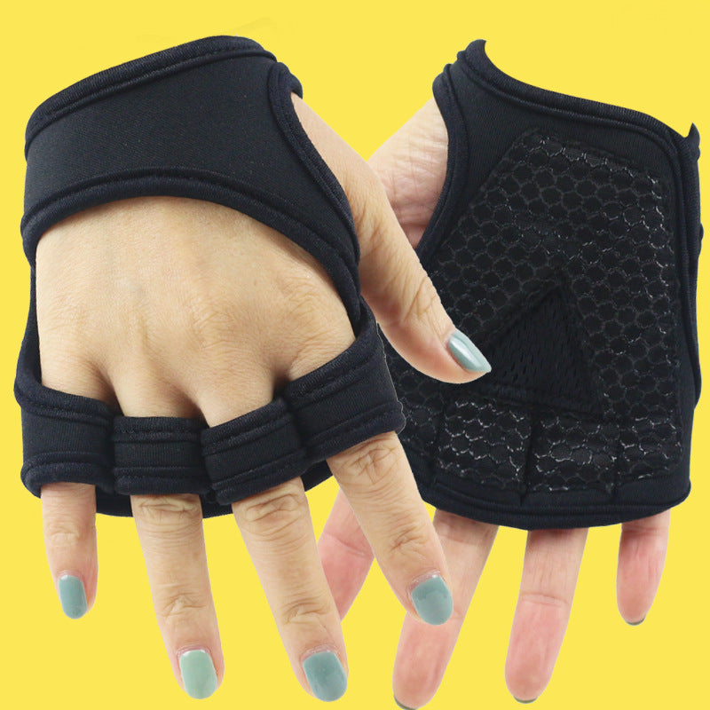 Logotipo personalizado, alta calidad, hombres, mujeres, antideslizantes, guantes de levantamiento de pesas, guantes de gimnasio, guantes de fitness