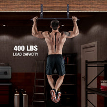 Wall-Mounted Stainless Steel Pull-Up Bar Black-4