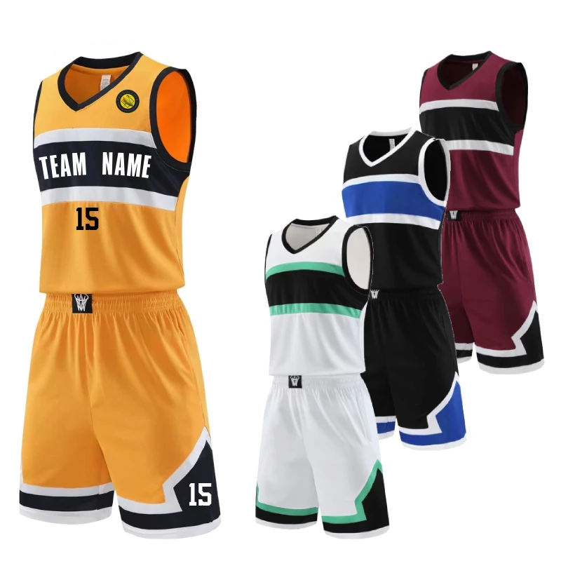 Conjunto de Baloncesto Talla Grande para Hombre – Camiseta Sin Mangas y Pantalón, Personalizable