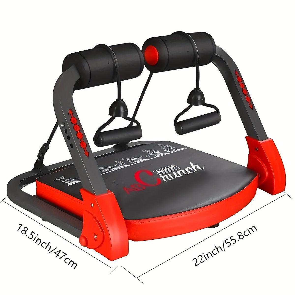 Entrenador Abdominal 6 en 1 para Gym y Casa – 21 Funciones, Hierro, Compacto