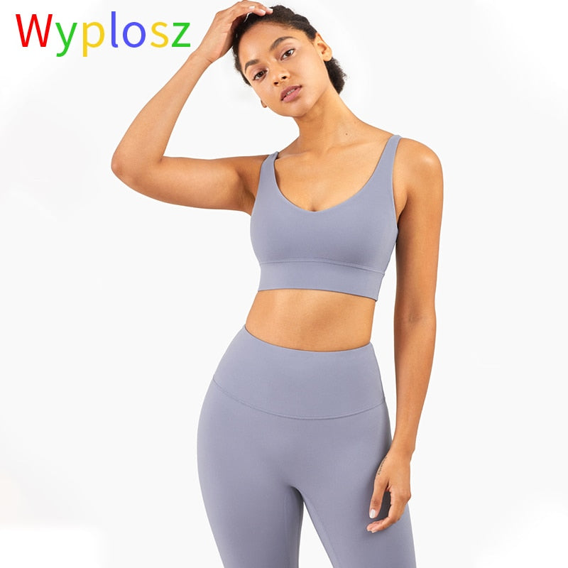 Sujetador deportivo sexy y hermoso de espalda abierta para mujer, top tipo chaleco resistente a impactos, ropa deportiva, chaleco de gimnasio, top corto, sujetador deportivo.
