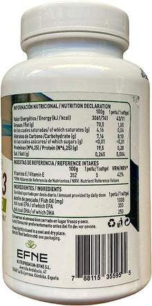 Super Omega 3 EFNE – Alta pureza con Vitamina E 90 Caps
