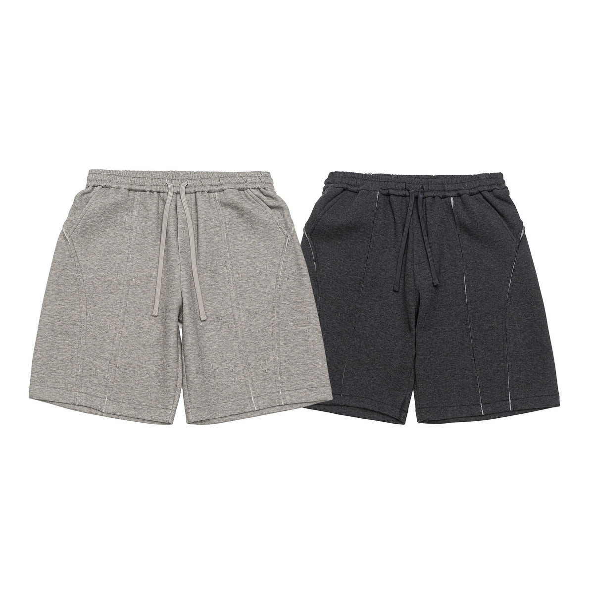 Spliced Knitted Loose Sport Five Cent Shorts