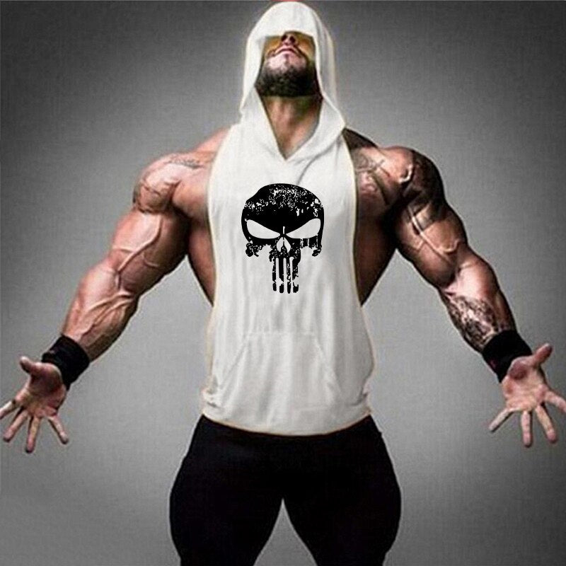 Camiseta de tirantes de algodón para entrenamiento de hombre