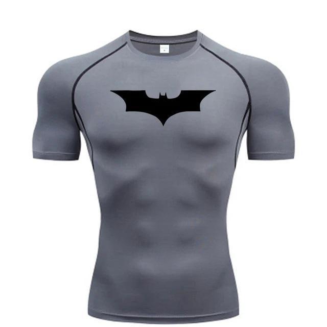 Camiseta deportiva de compresión de manga corta
