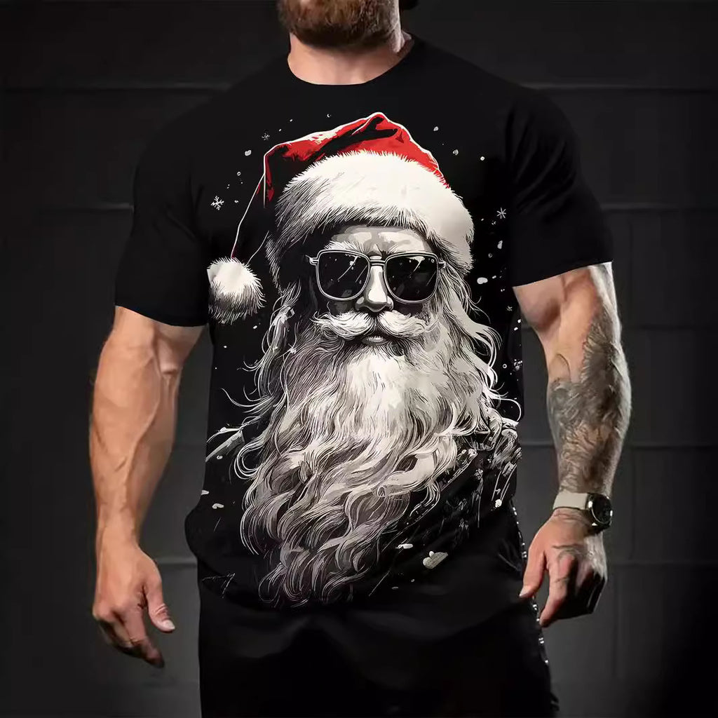 3D Men's Digital Printed Short Sleeve Sport