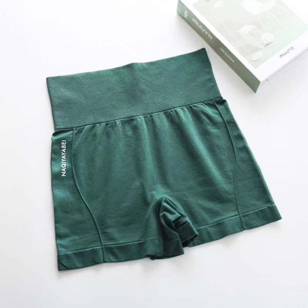 Short deportivo de cintura alta para mujer