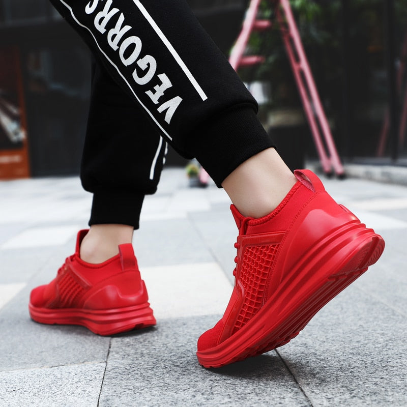 Zapatillas de running para hombre de malla transpirable, calzado deportivo para jogging, gimnasio, entrenamiento y actividades al aire libre