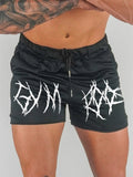 Muscle Fitness Shorts Men Summer New Printed Mesh Quick-Dry Slim Fit Sexy Pants Workout Training