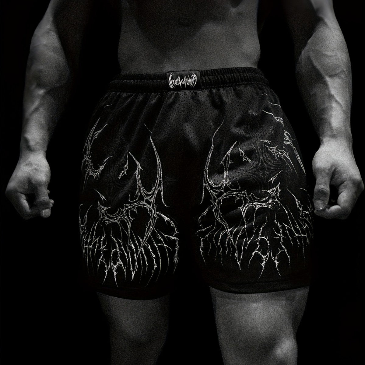 Pantalón corto deportivo de malla para hombre, ligero y de secado rápido