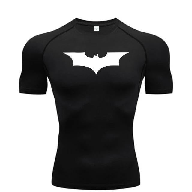 Camiseta deportiva de compresión de manga corta