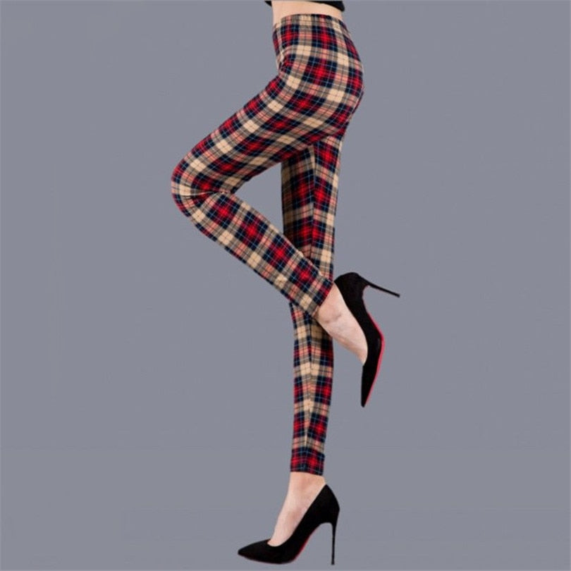 Leggings de cuadros para mujer, pantalones sexis, leggings push-up, leggings de moda para fitness, pantalones deportivos de gimnasio, talla grande, pantalones de cintura alta