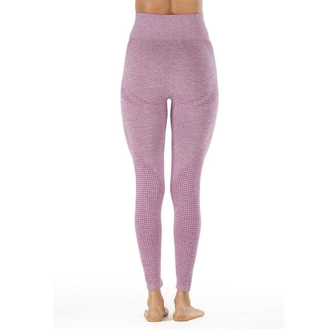 Leggings de yoga de cintura alta sin costuras