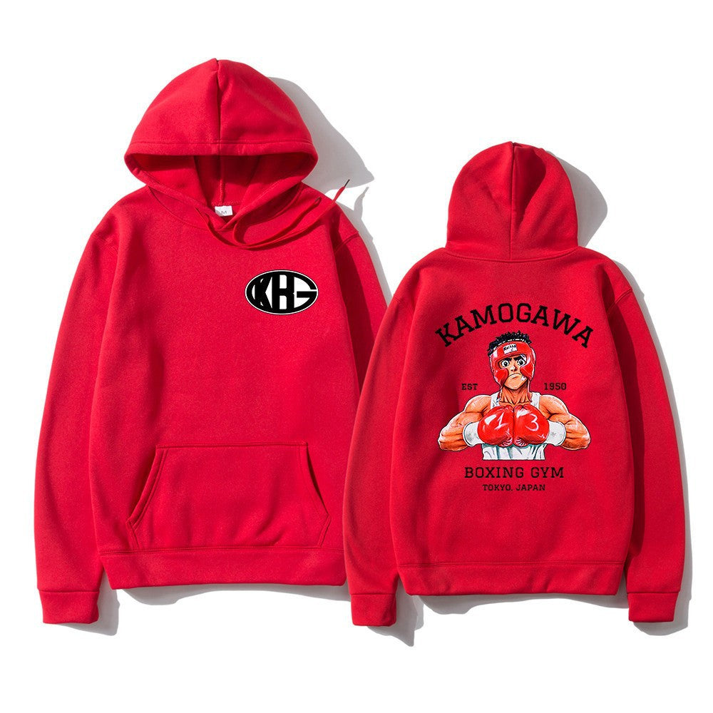 Sudadera deportiva estampada de corte holgado