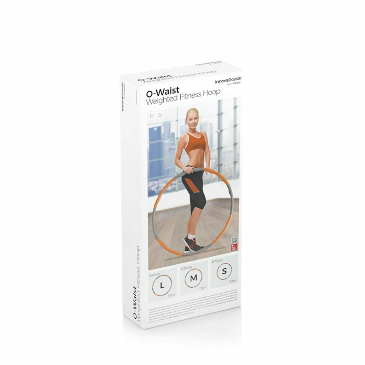 Pack Detachable Foam-covered Fitness Hoop and Sports Slimming Belt with Sauna Effect InnovaGoods-1